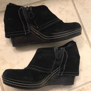 Dr Scholl’s Black Suede Booties Size 7
